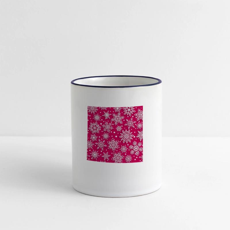 Elegant Pink Snowflakes Pattern