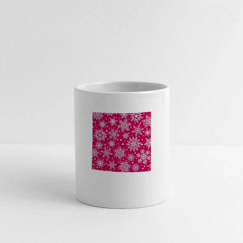 Elegant Pink Snowflakes Pattern