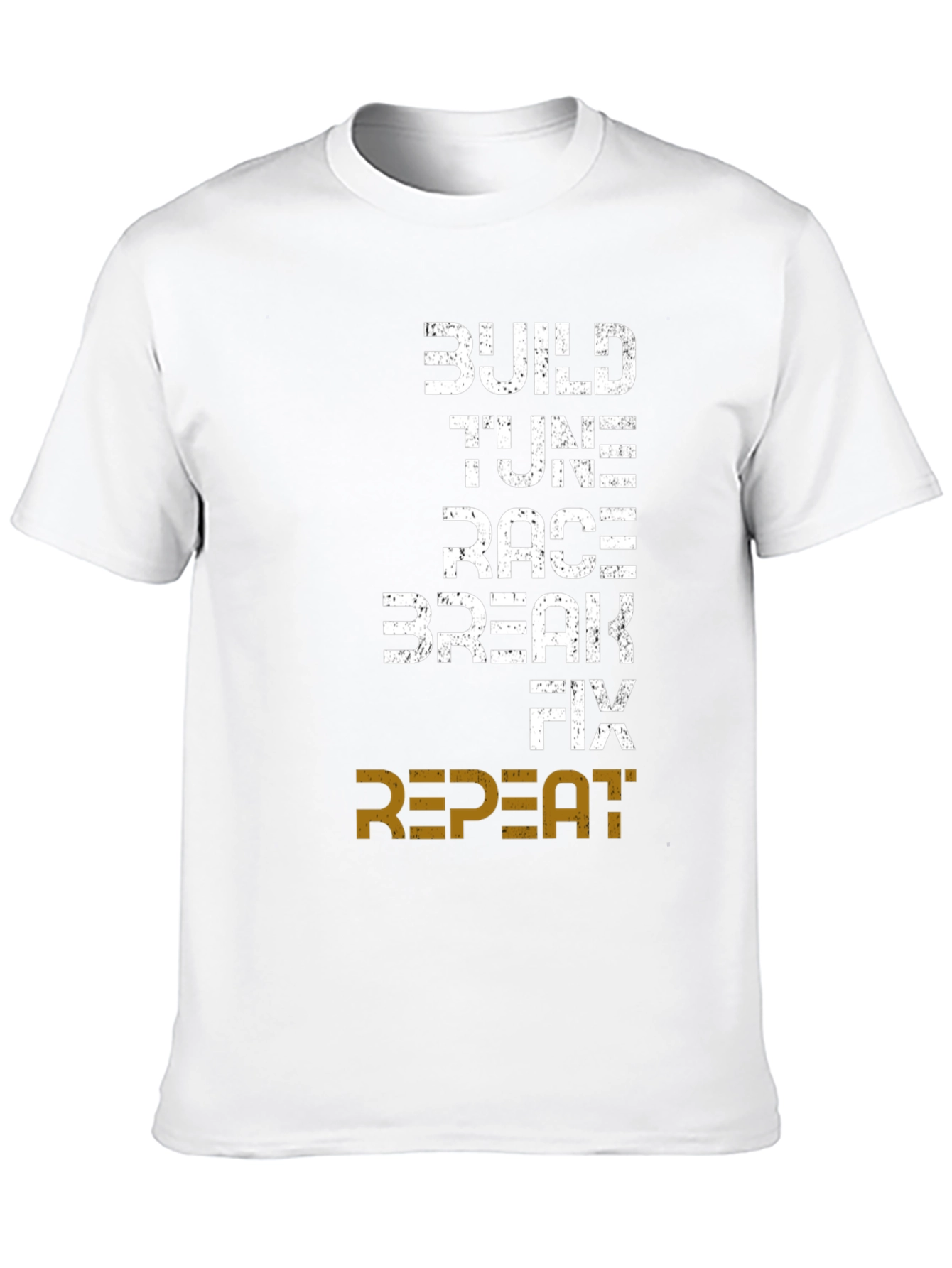 Build Tune Race Repeat Mens Graphic Tee