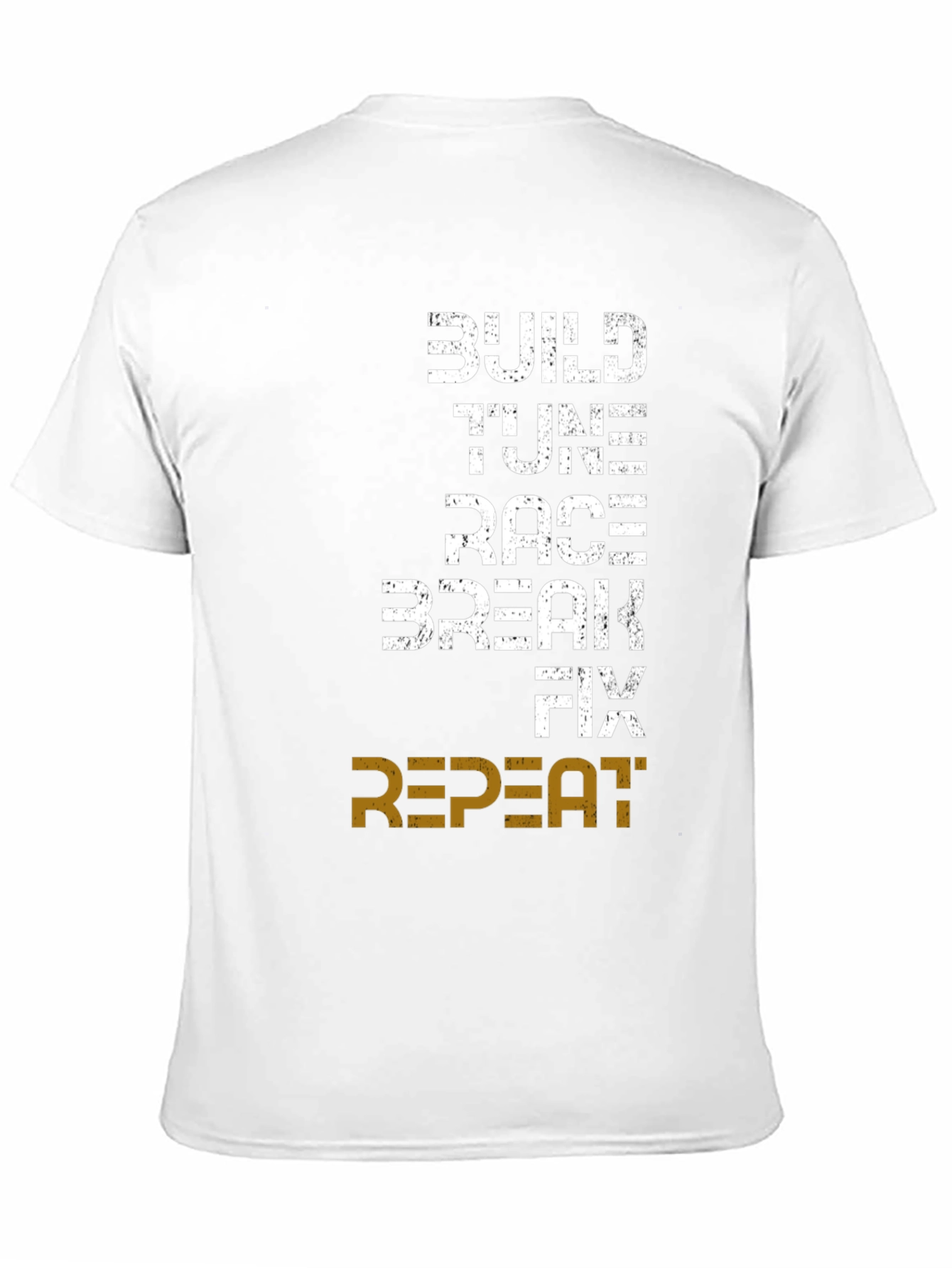Build Tune Race Repeat Mens Graphic Tee