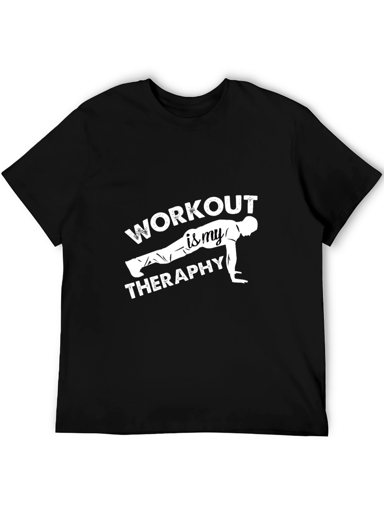 Workout Therapy Black Graphic Tee