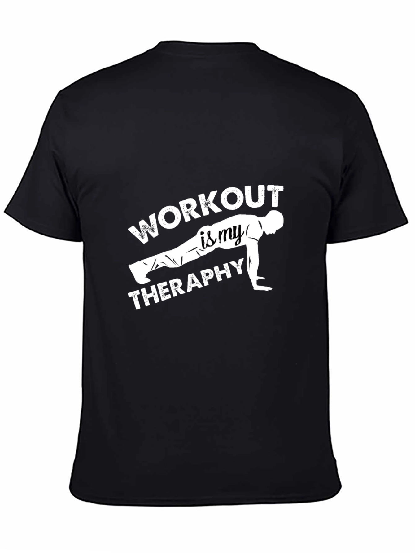 Workout Therapy Black Graphic Tee