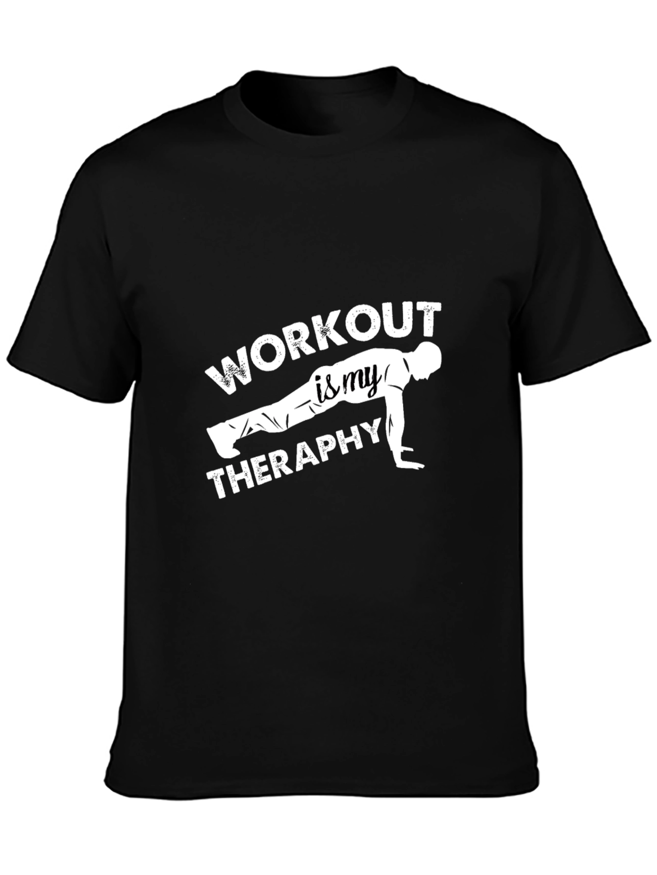 Workout Therapy Black Graphic Tee