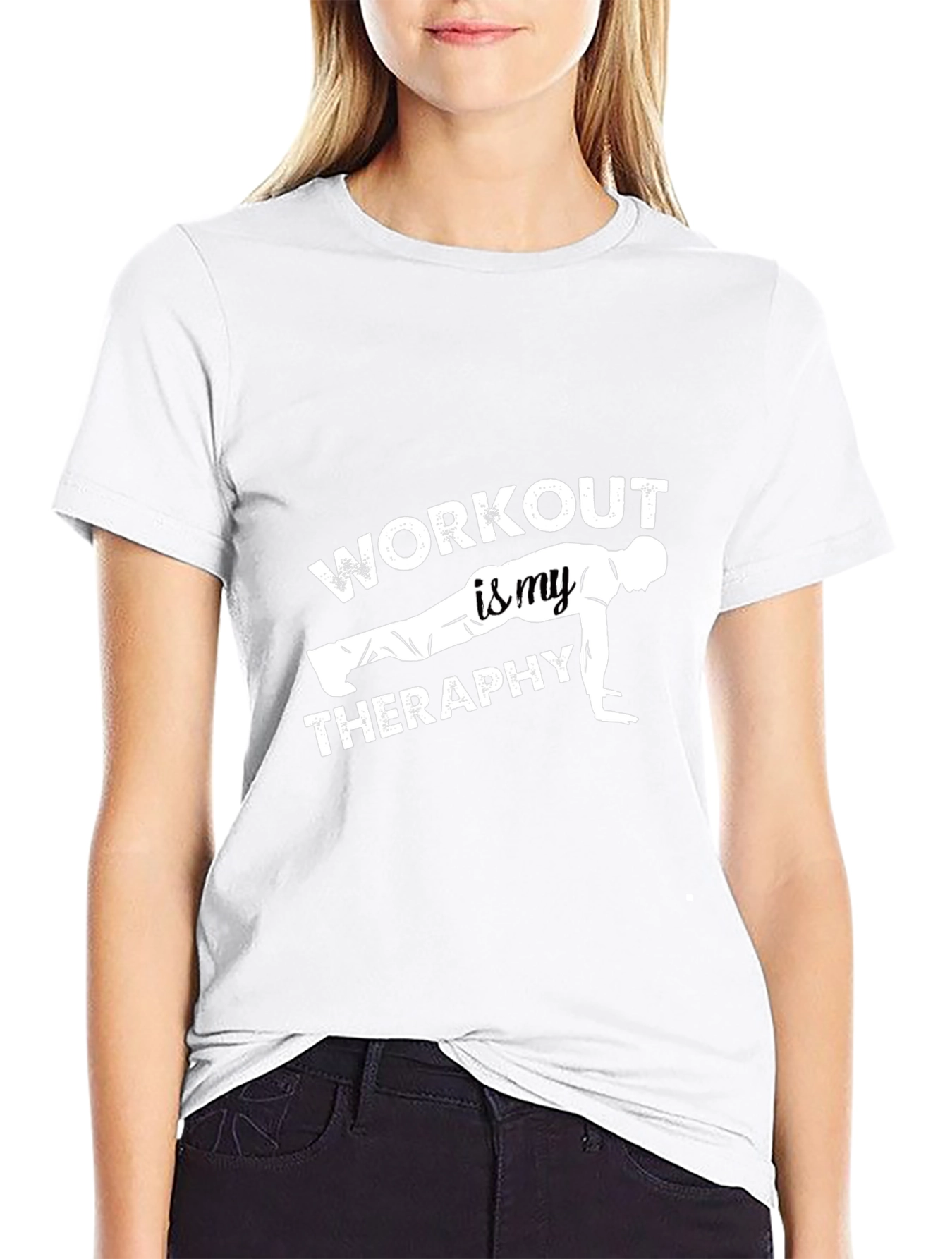 Workout Therapy Black Graphic Tee