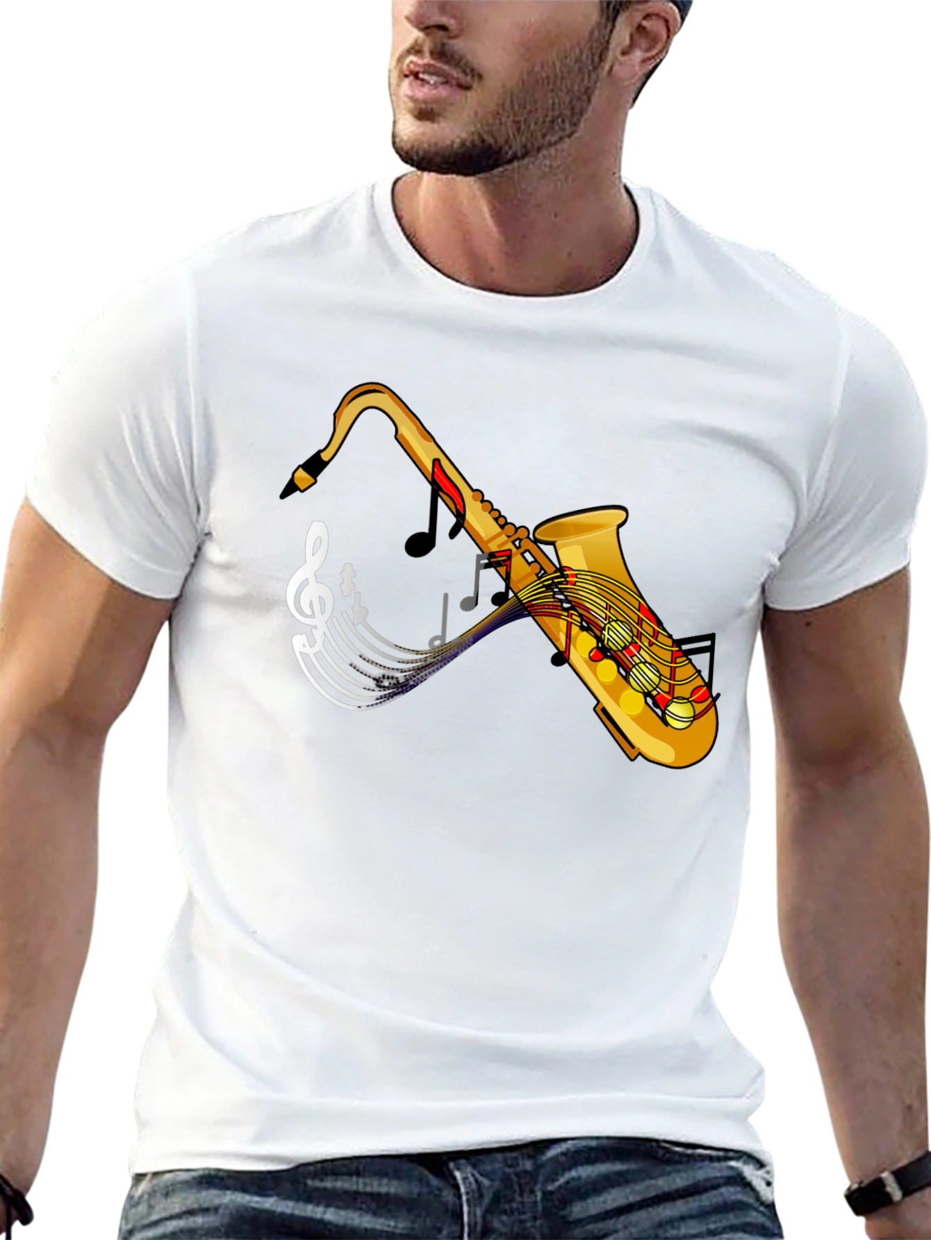 Saxophone Music Tee