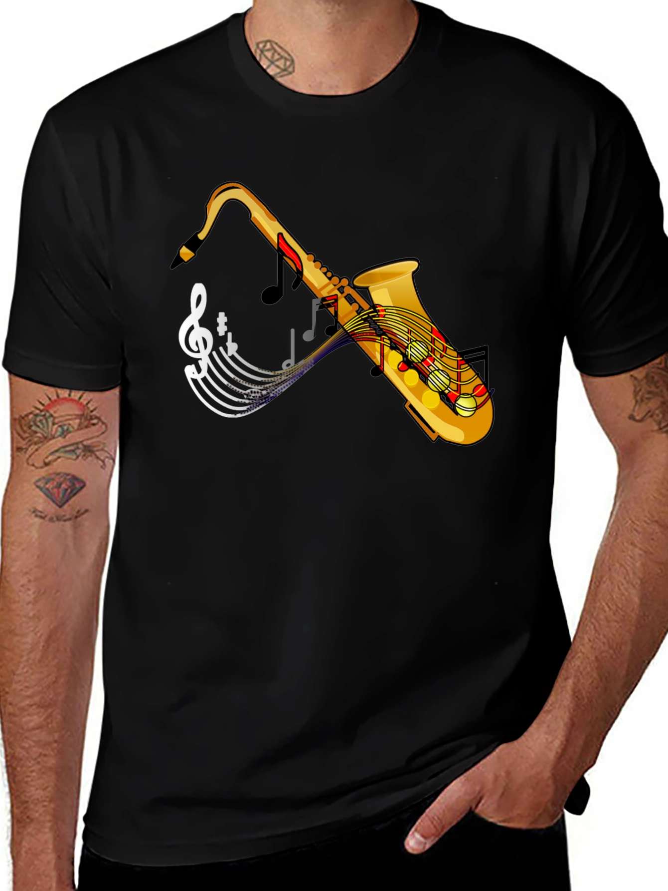 Saxophone Music Tee