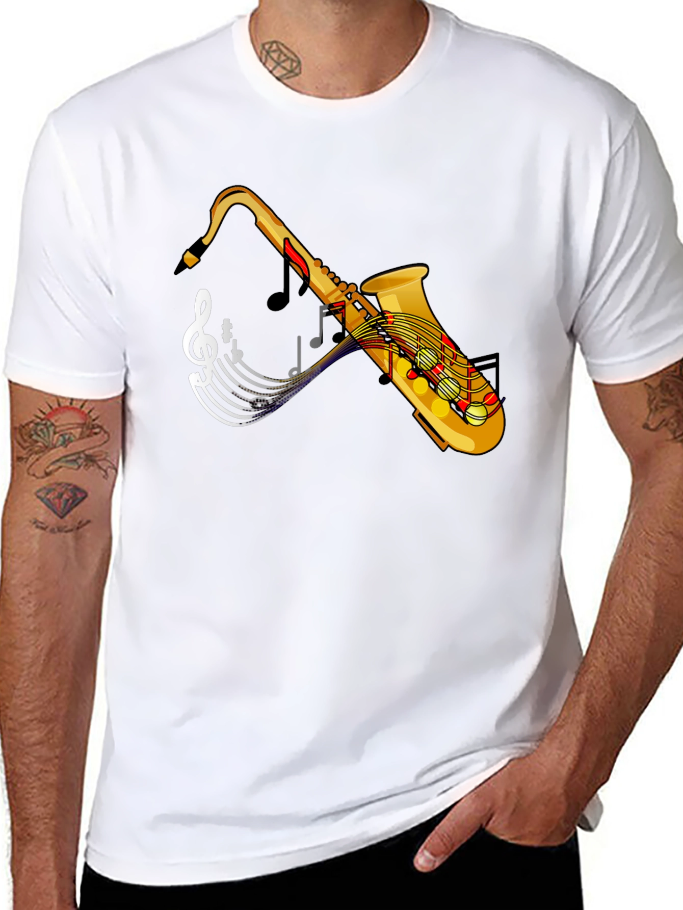Saxophone Music Tee