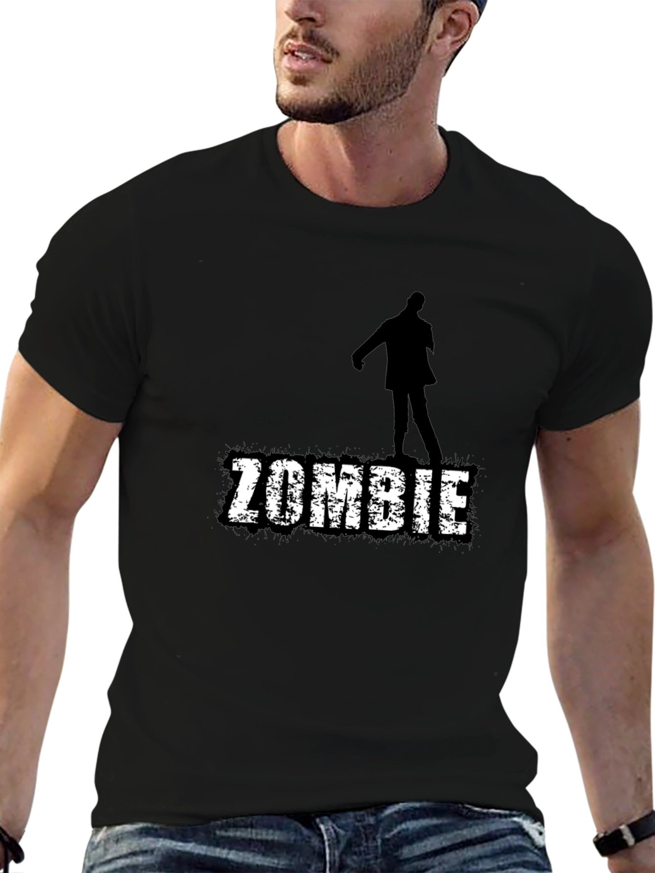 Zombie Graphic Tee - Mens Black T-Shirt