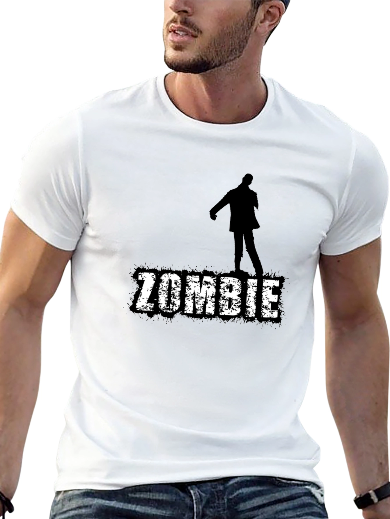 Zombie Graphic Tee - Mens Black T-Shirt