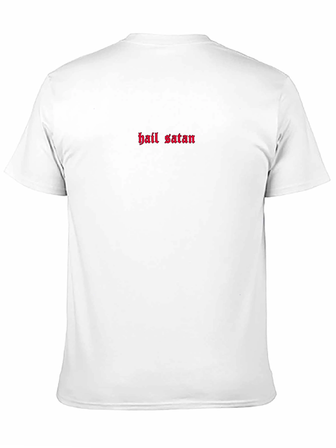 Hail Satan Graphic Tee - Black Crew Neck
