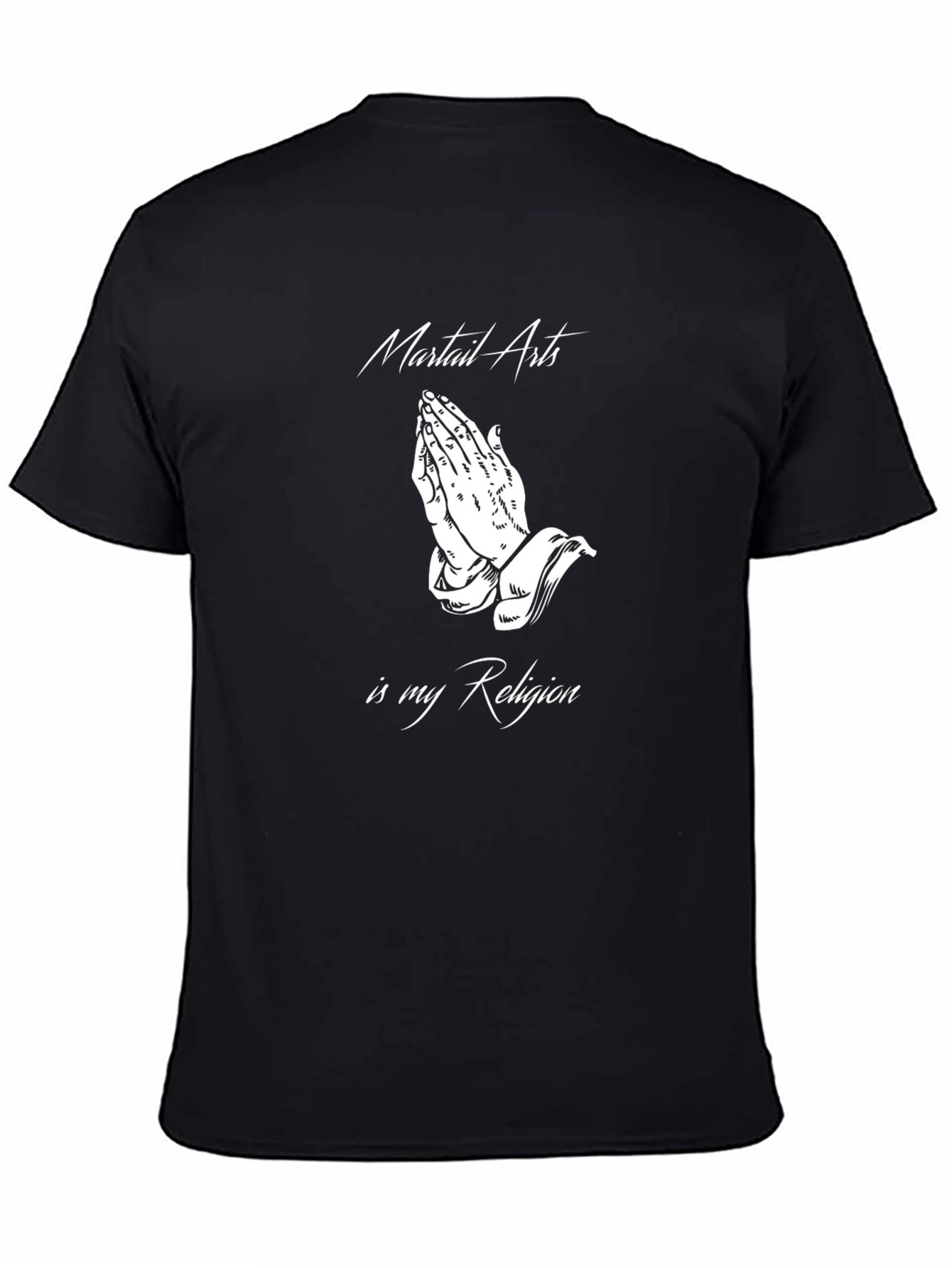 Martial Arts Religion T-Shirt - Black Cotton Graphic Tee