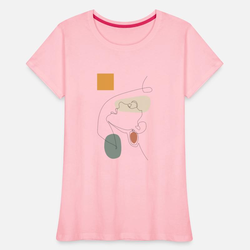 Erotic woman one line face