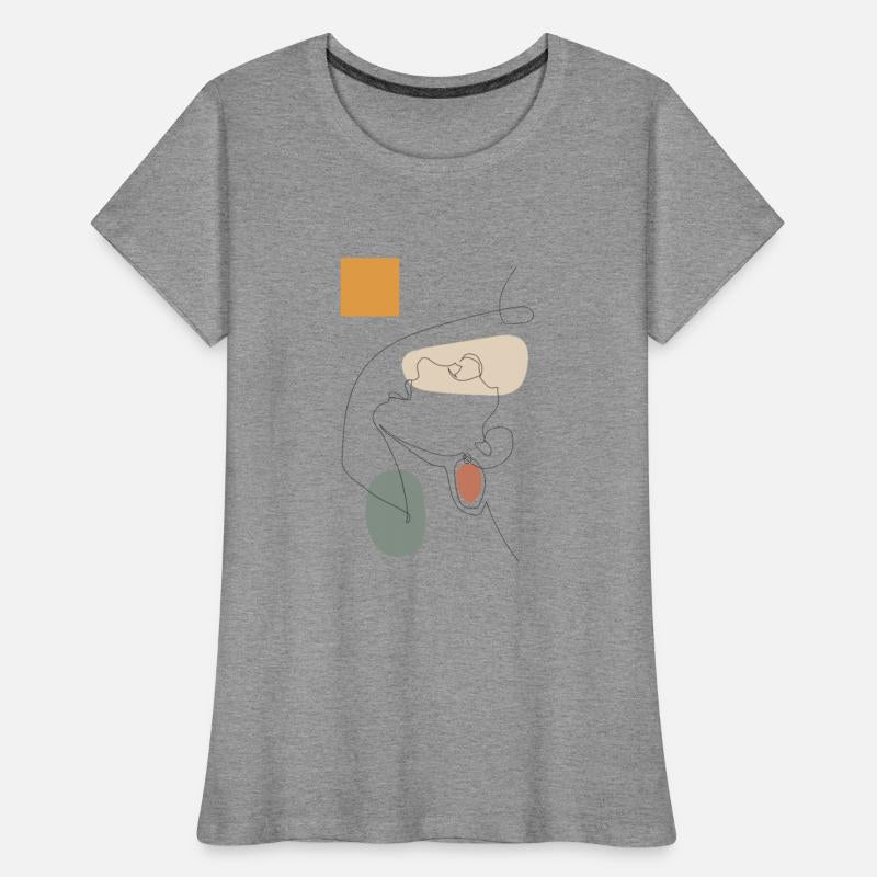 Erotic woman one line face