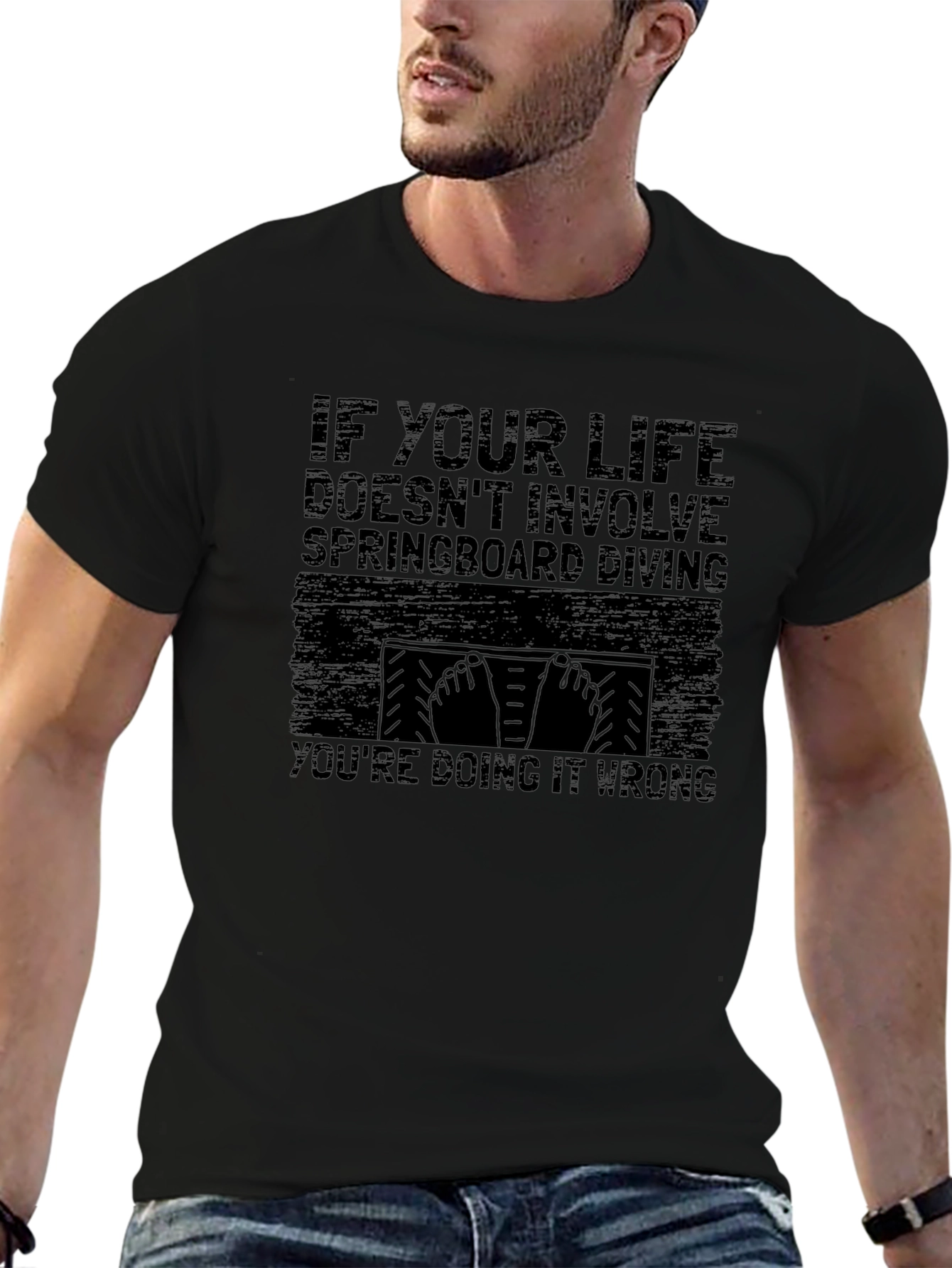 Springboard Diving Graphic T-Shirt