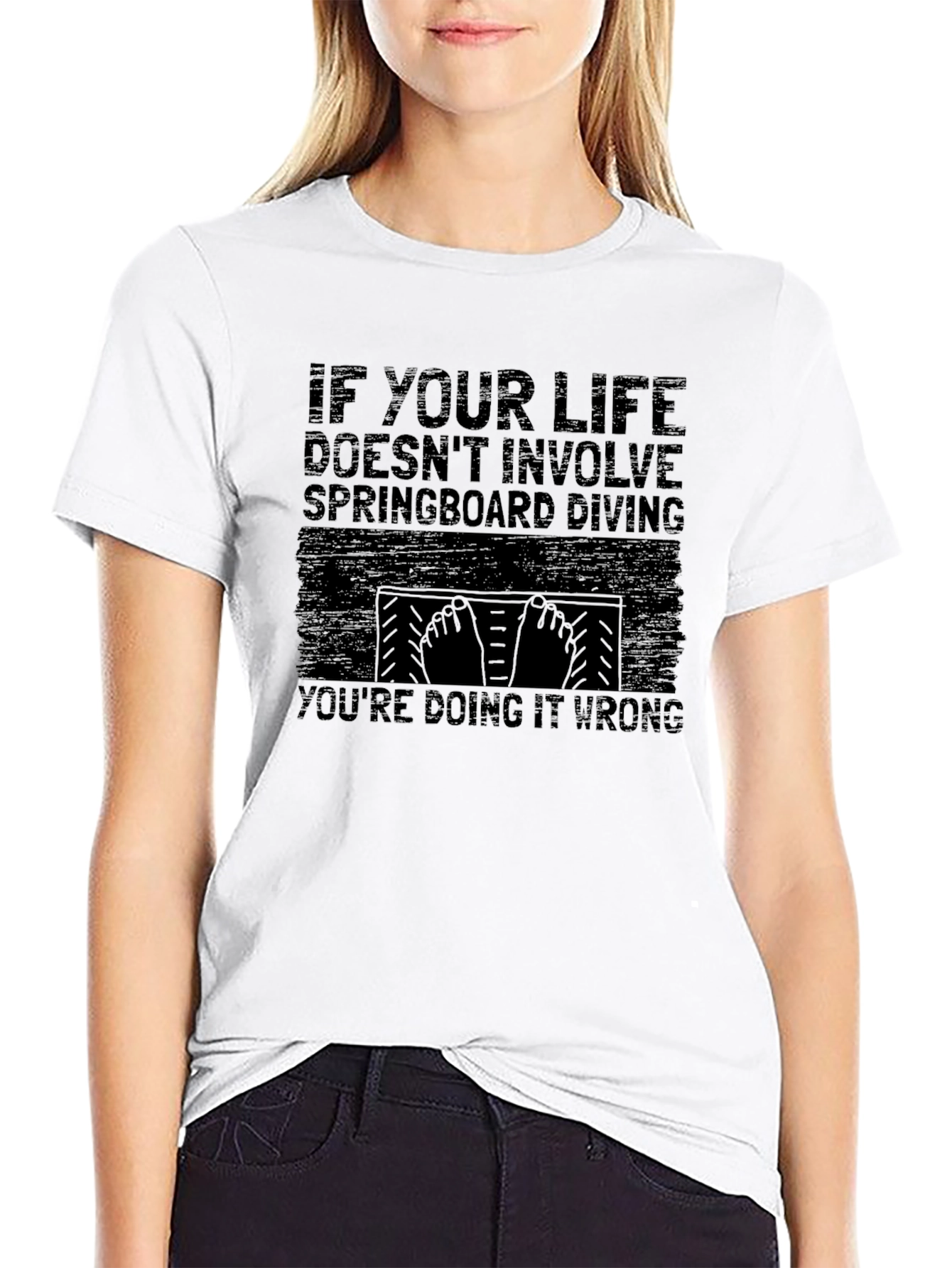 Springboard Diving Graphic T-Shirt
