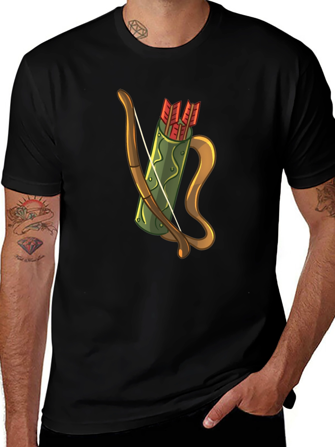 Archery T-Shirt - Bow and Arrow Design