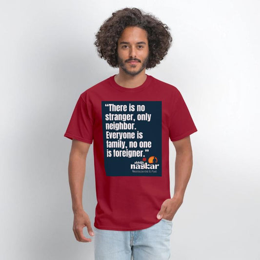 "Everyone is family, no one is foreigner.” Naskar