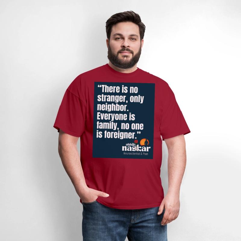 "Everyone is family, no one is foreigner.” Naskar