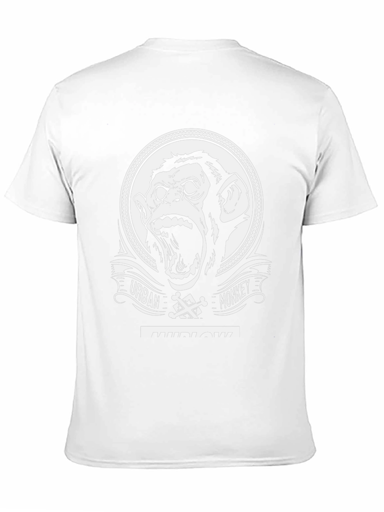Urban Monkey Graphic Tee - Black Cotton T-Shirt