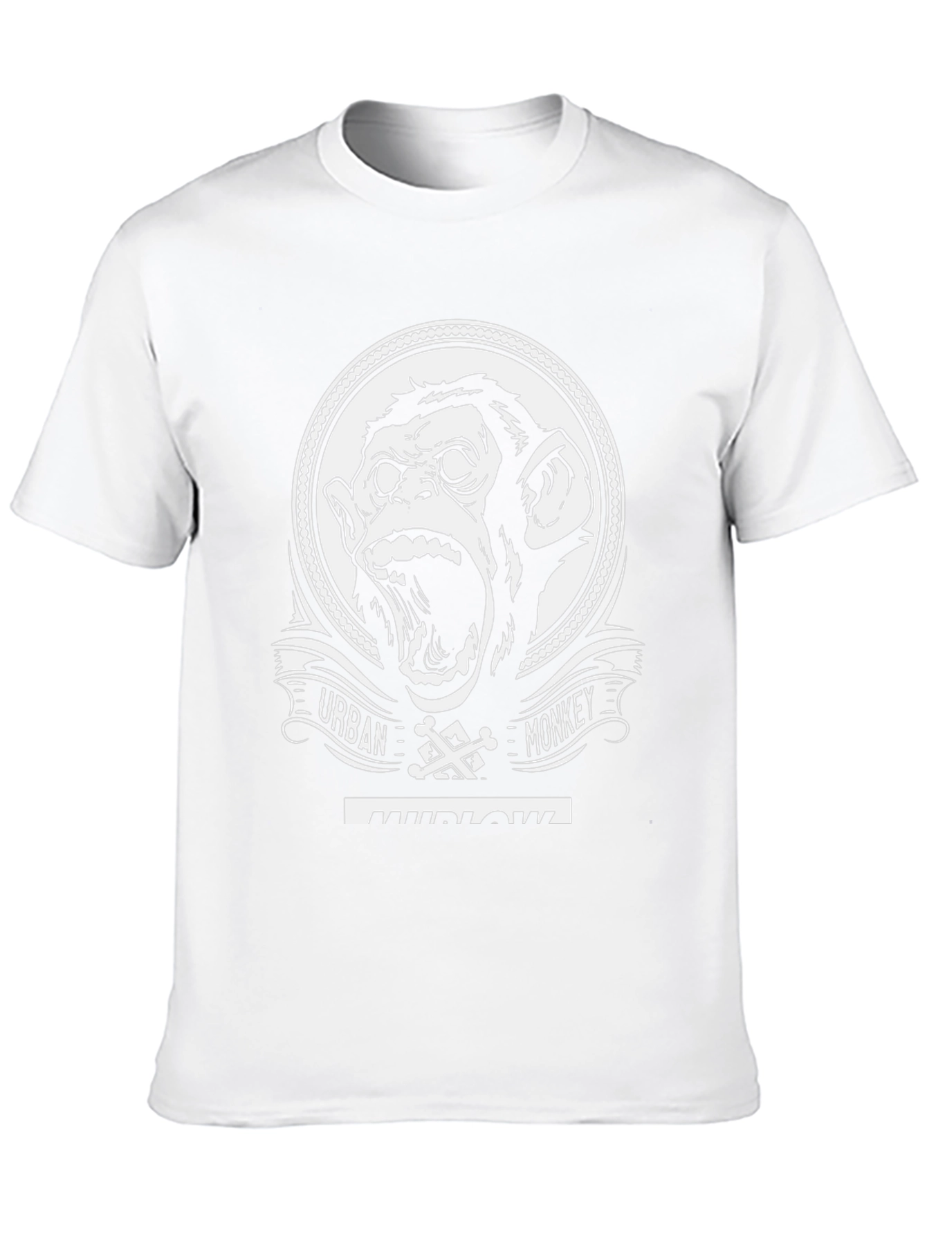 Urban Monkey Graphic Tee - Black Cotton T-Shirt
