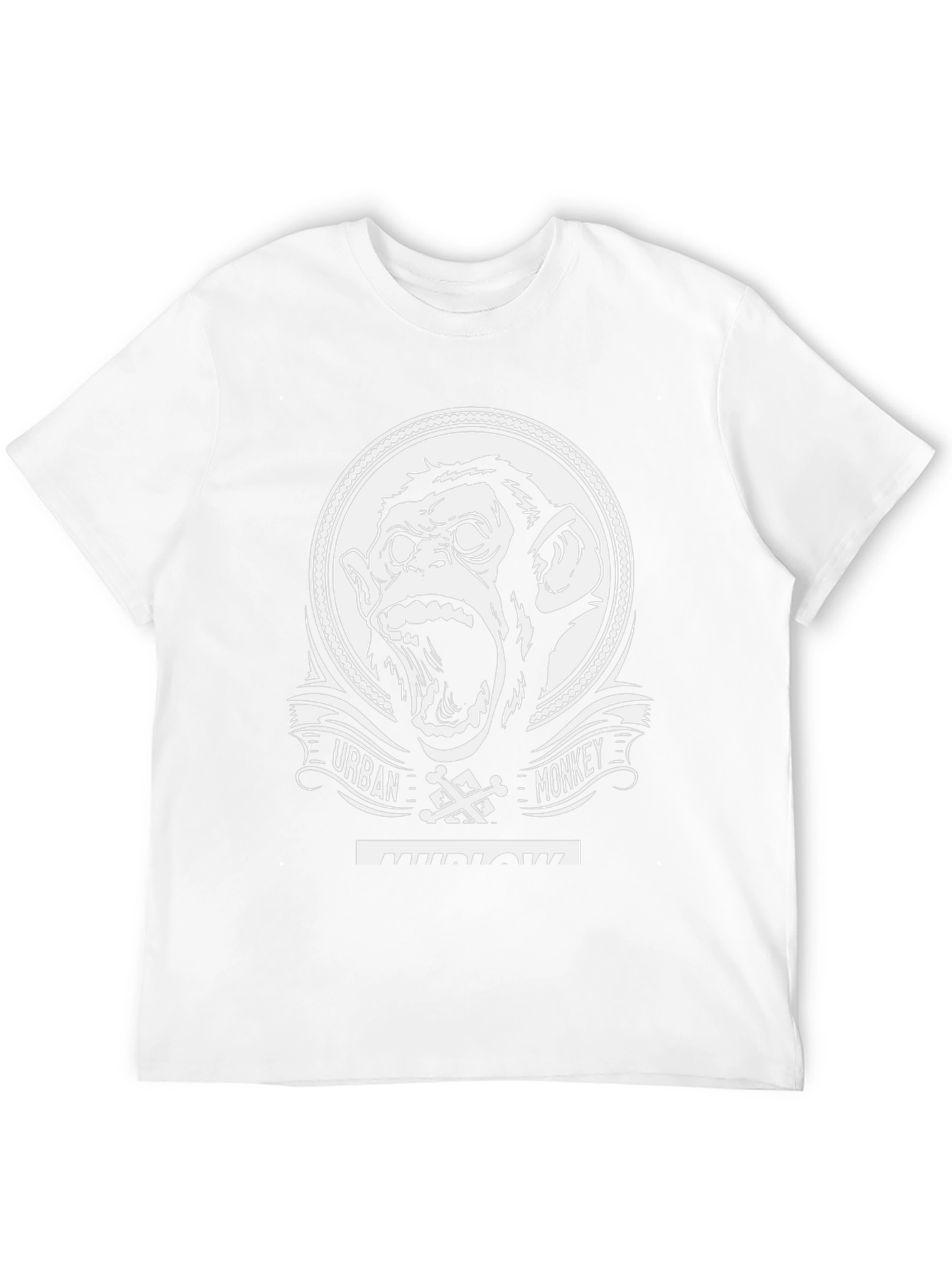 Urban Monkey Graphic Tee - Black Cotton T-Shirt