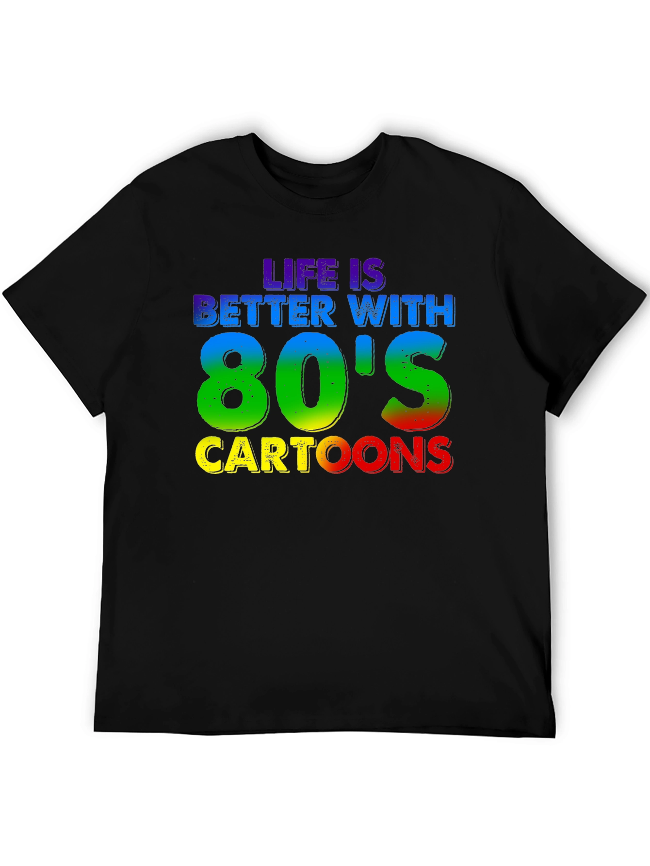 Retro 80s Cartoons Graphic T-Shirt