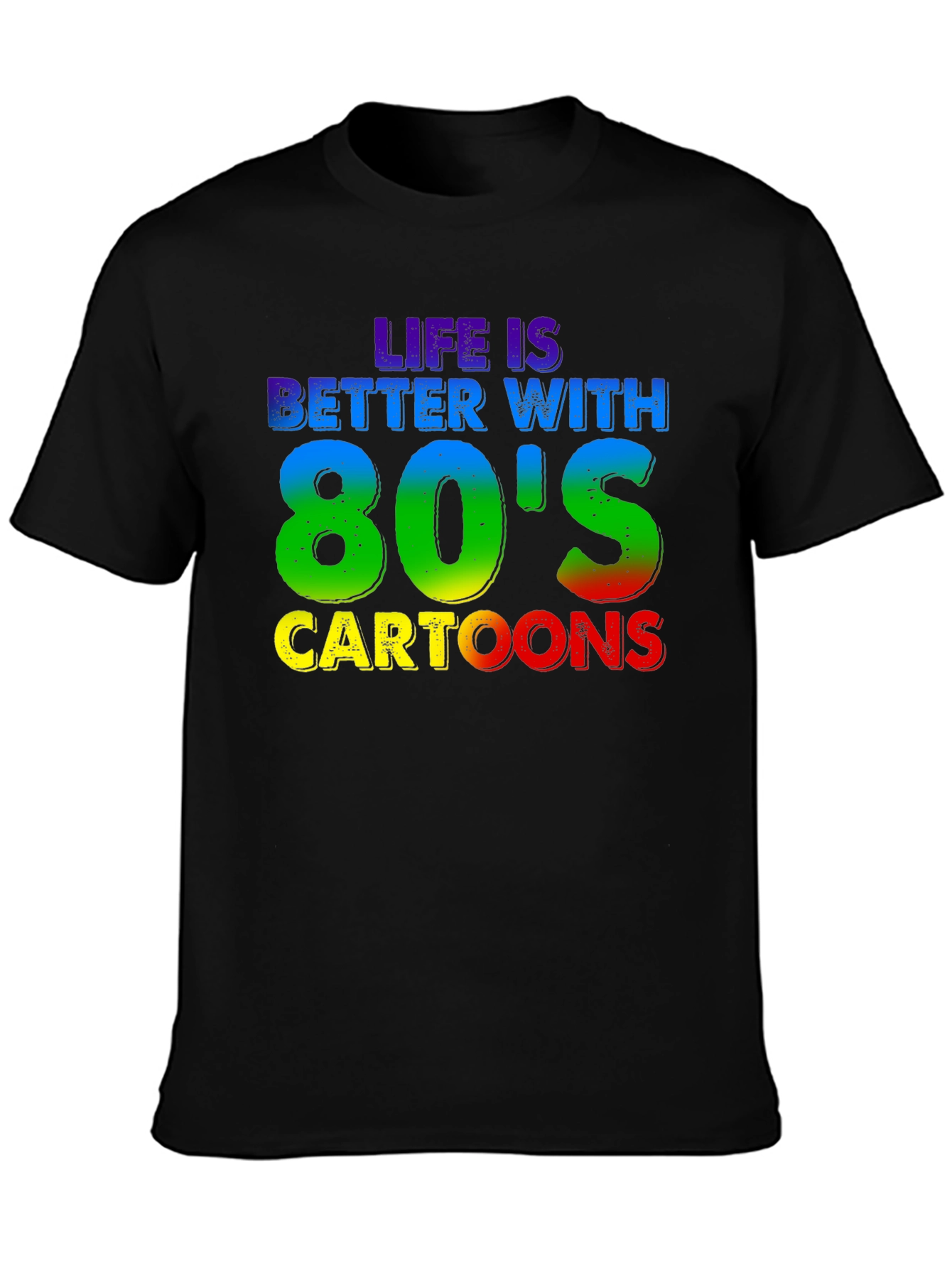 Retro 80s Cartoons Graphic T-Shirt