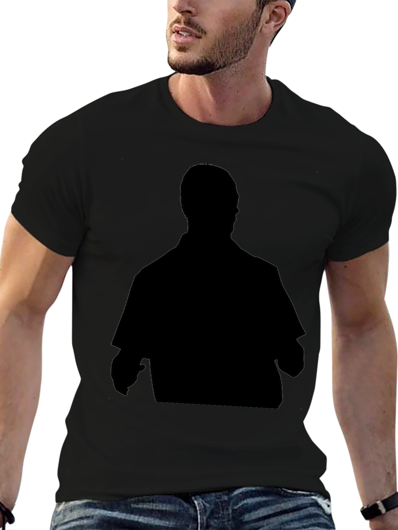 Silhouette Graphic Black T-Shirt