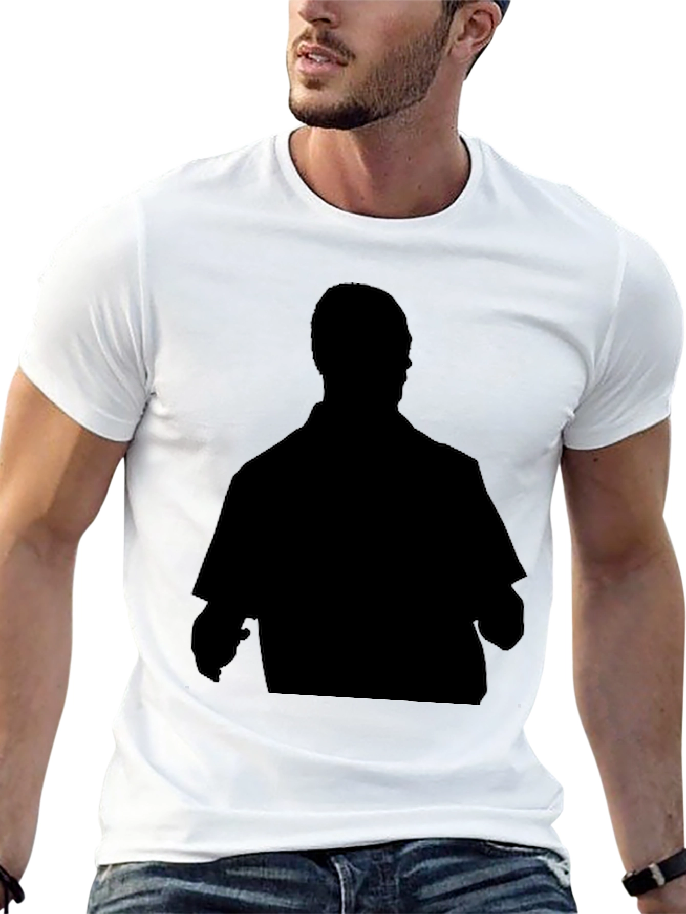 Silhouette Graphic Black T-Shirt