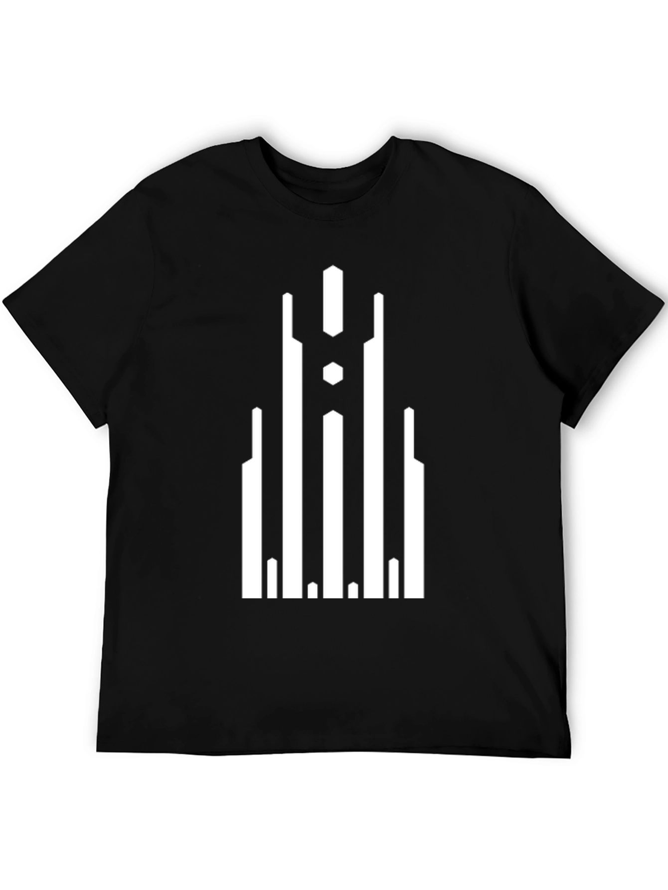 Geometric Black T-Shirt
