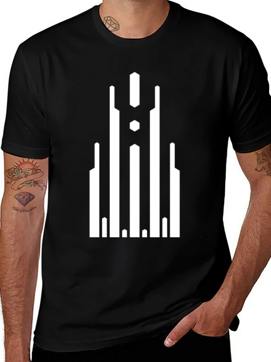 Geometric Black T-Shirt