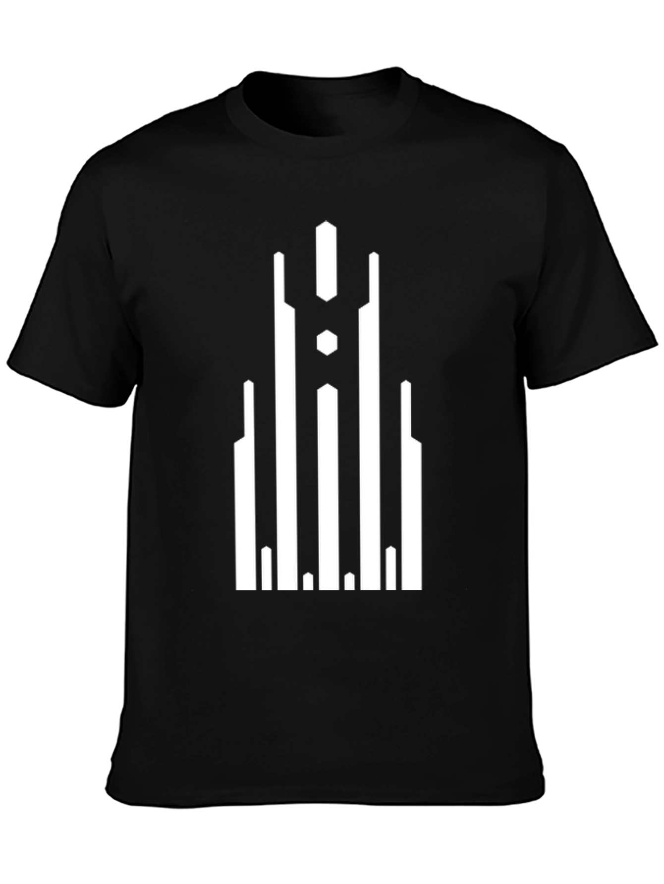 Geometric Black T-Shirt