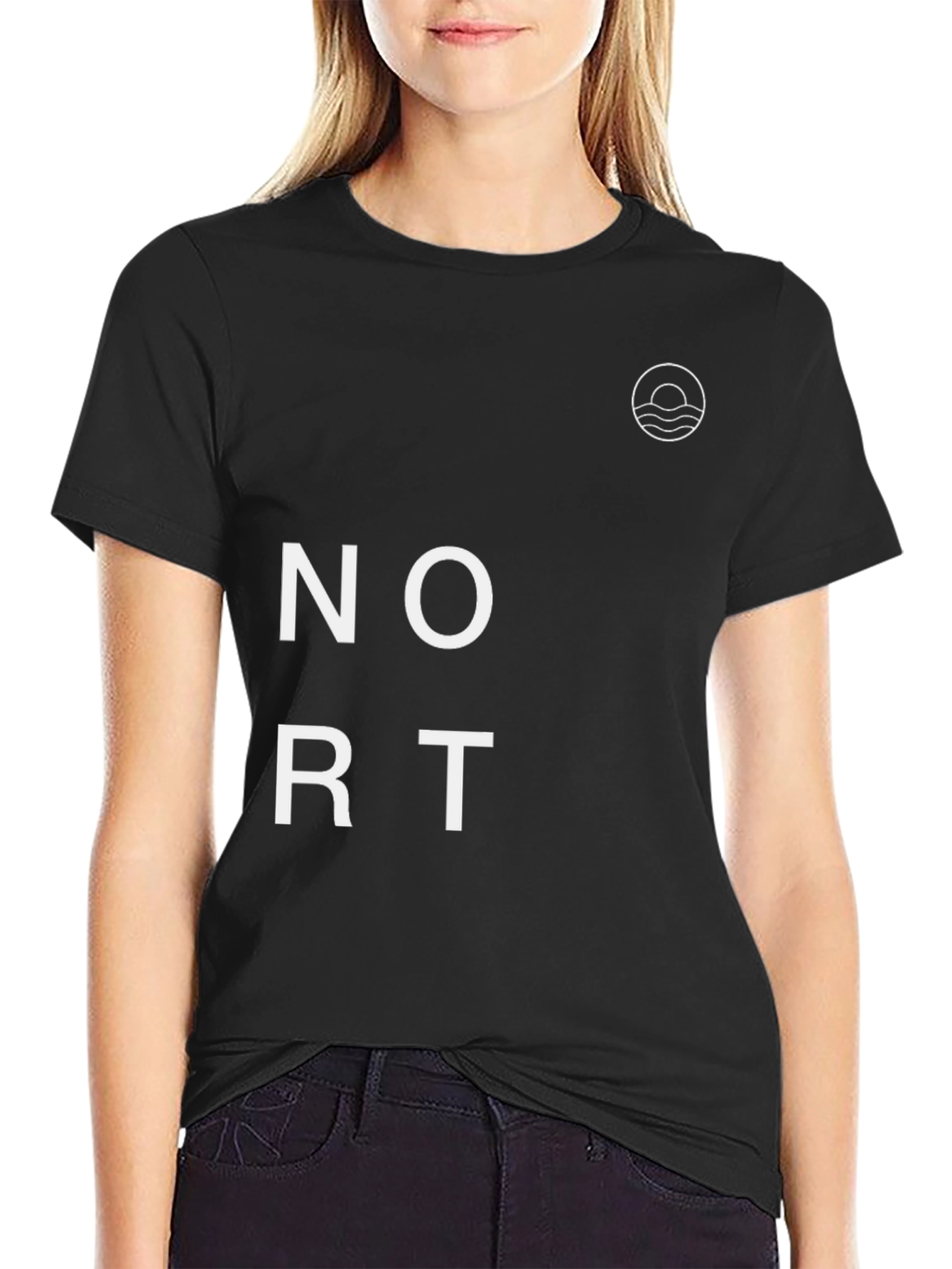 Modern Black Graphic Tee - NORTH Style