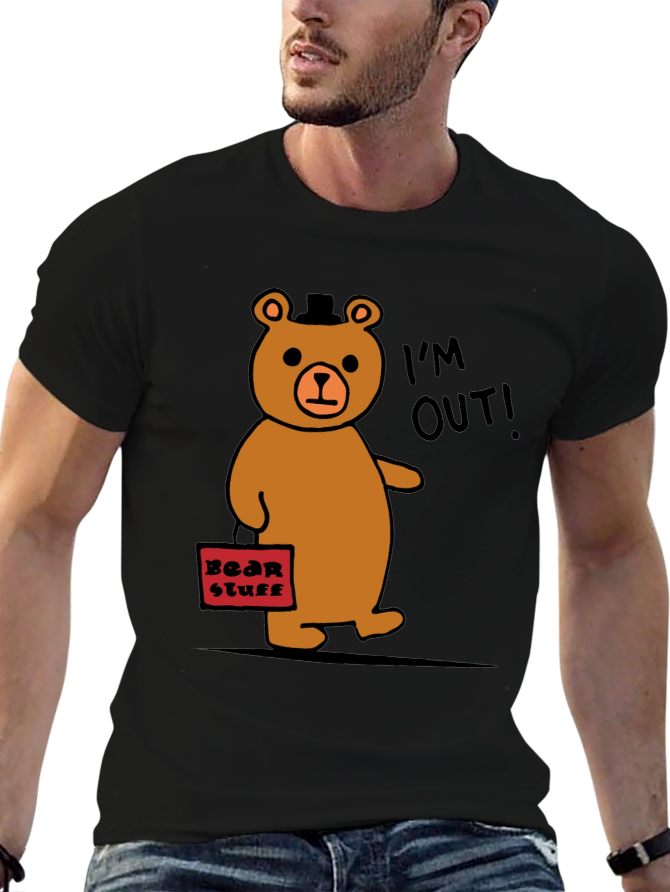 Funny Bear Leaving T-Shirt - Im Out!