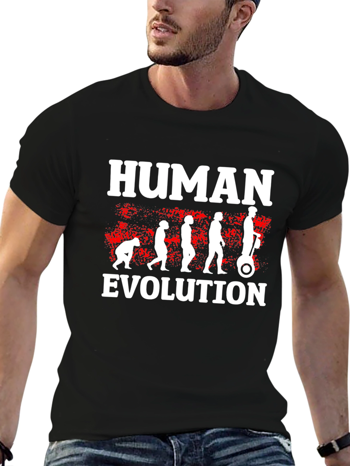 Human Evolution T-Shirt - Funny Sarcastic Tee