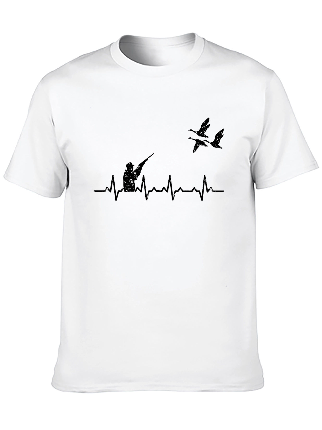 Hunters Heartbeat Graphic Tee - Black