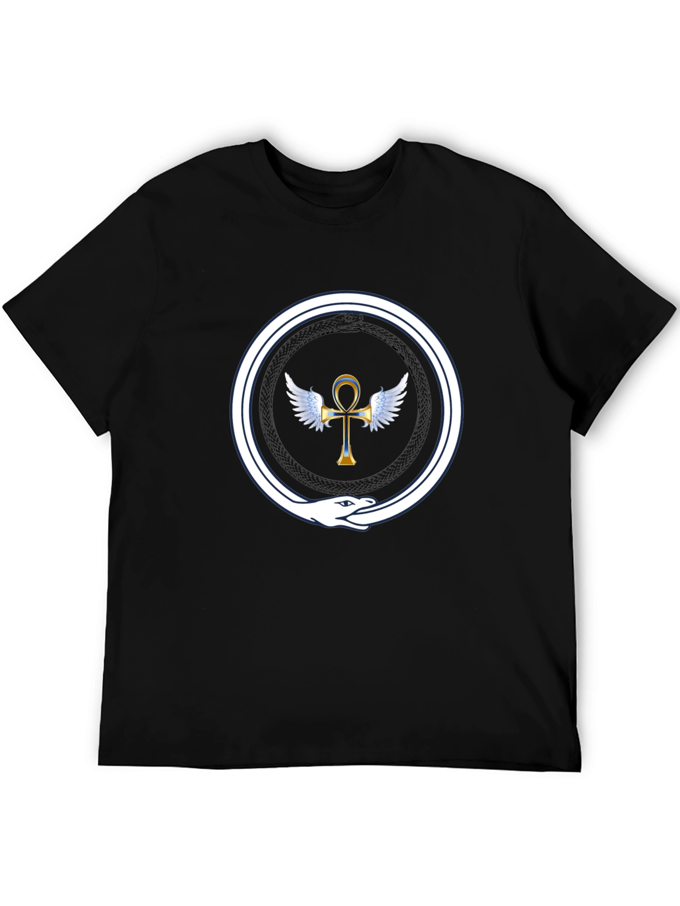 Ankh Ouroboros T-Shirt - Ancient Egypt Symbol