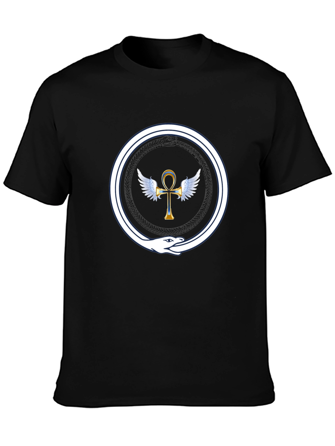 Ankh Ouroboros T-Shirt - Ancient Egypt Symbol