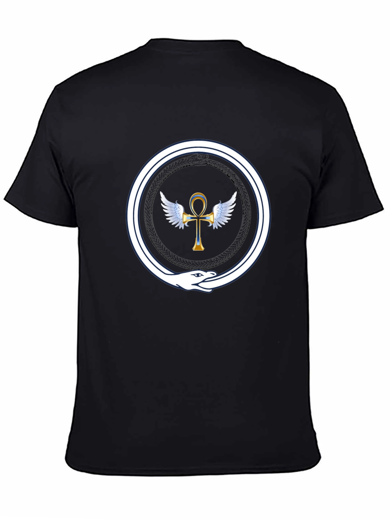 Ankh Ouroboros T-Shirt - Ancient Egypt Symbol