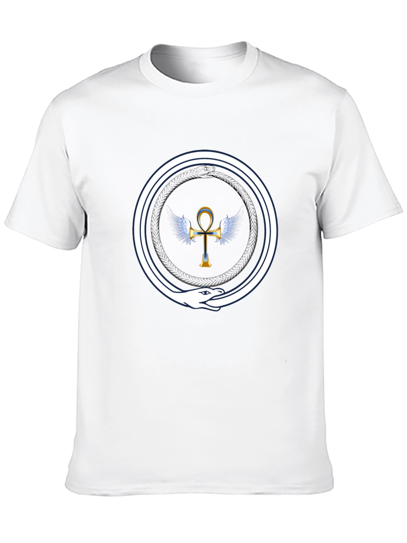 Ankh Ouroboros T-Shirt - Ancient Egypt Symbol