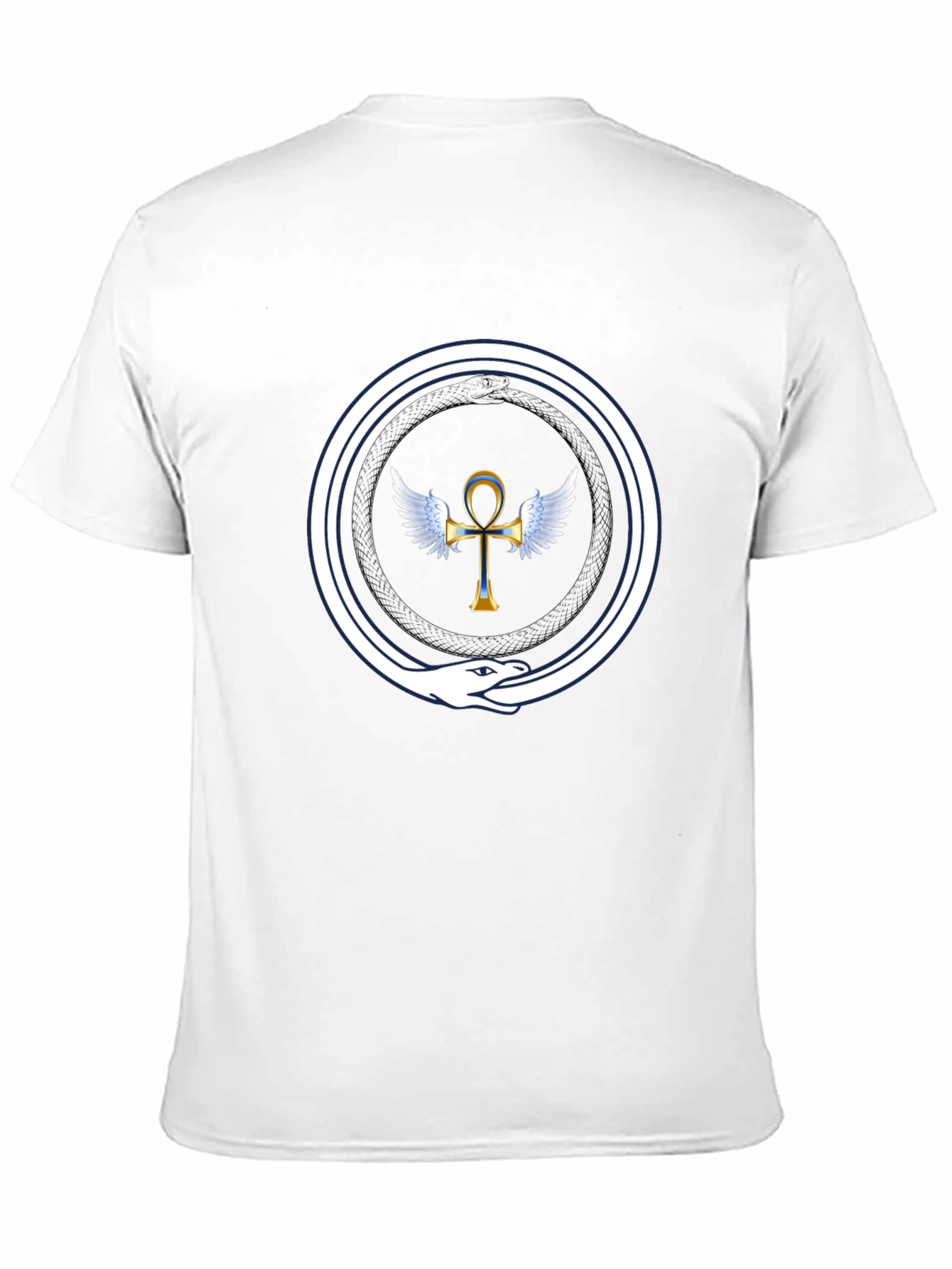 Ankh Ouroboros T-Shirt - Ancient Egypt Symbol