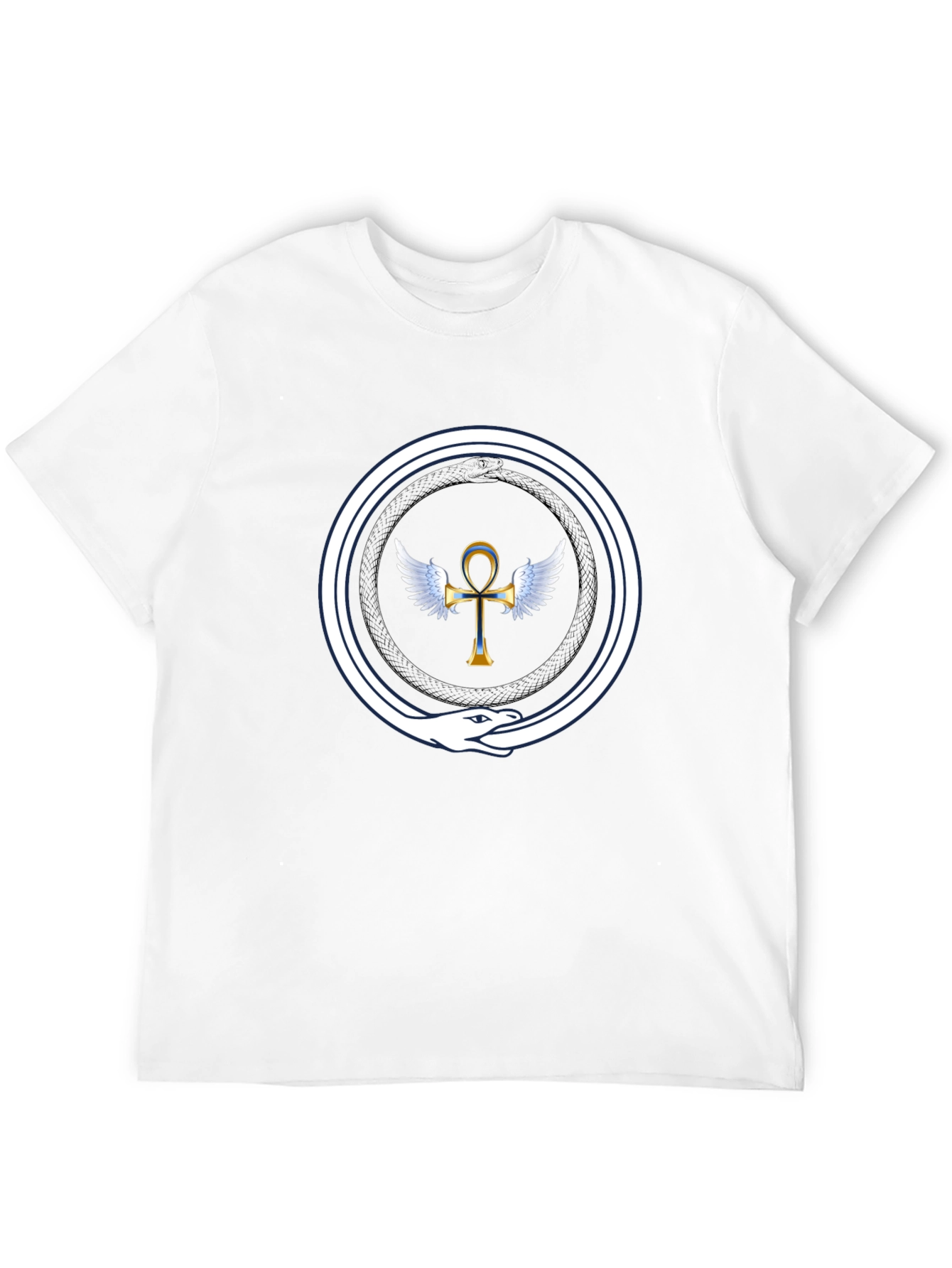 Ankh Ouroboros T-Shirt - Ancient Egypt Symbol
