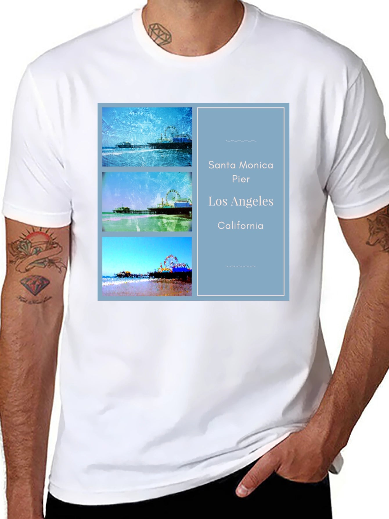 Santa Monica Pier Graphic Tee