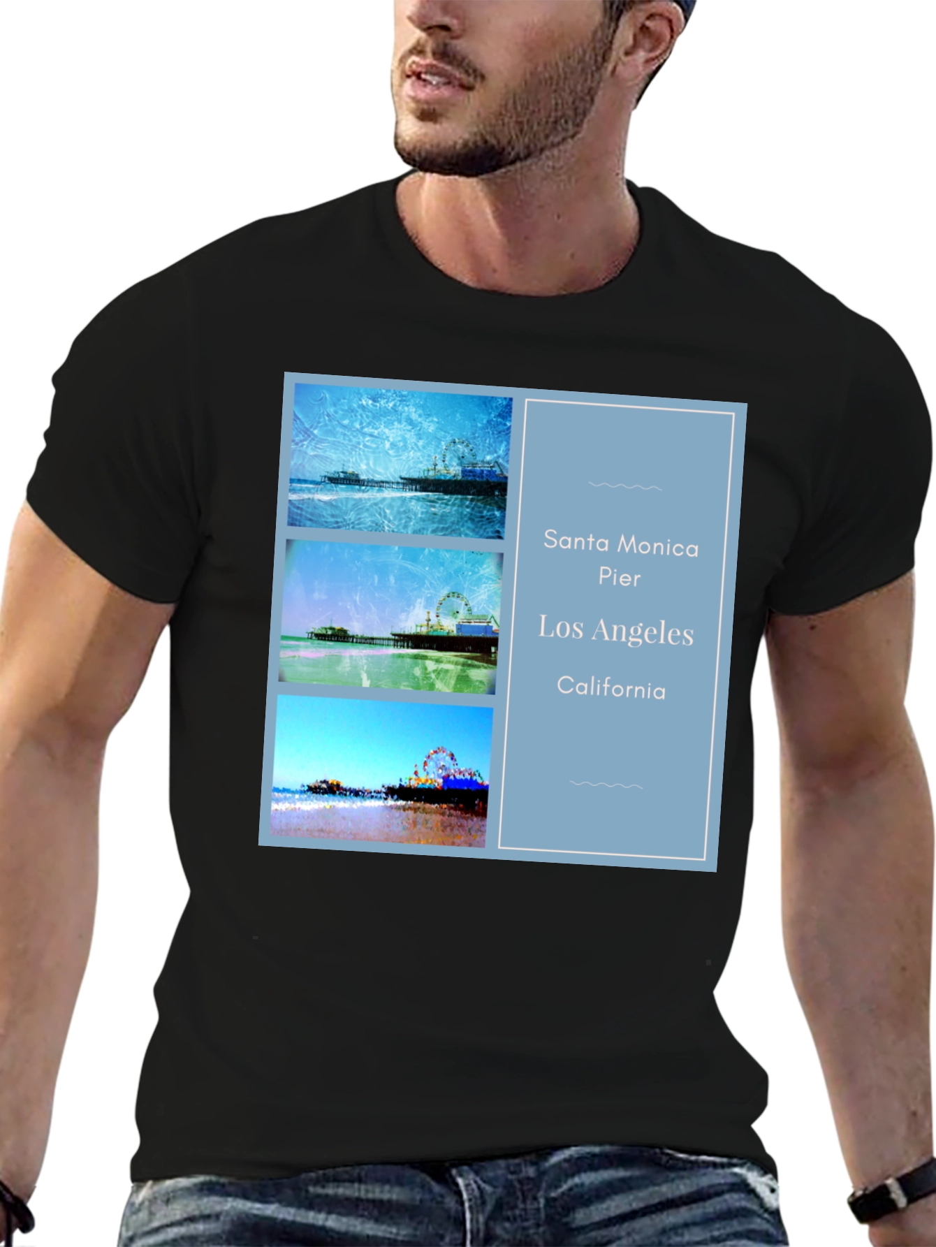 Santa Monica Pier Graphic Tee