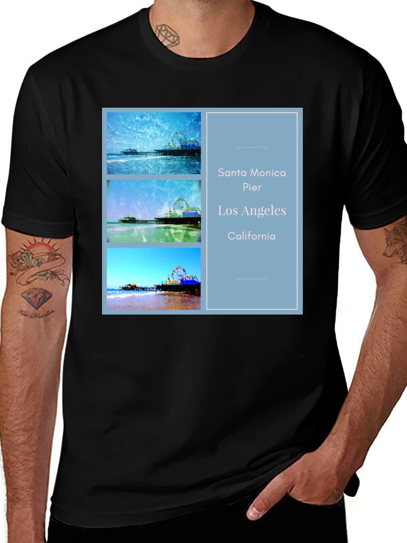 Santa Monica Pier Graphic Tee