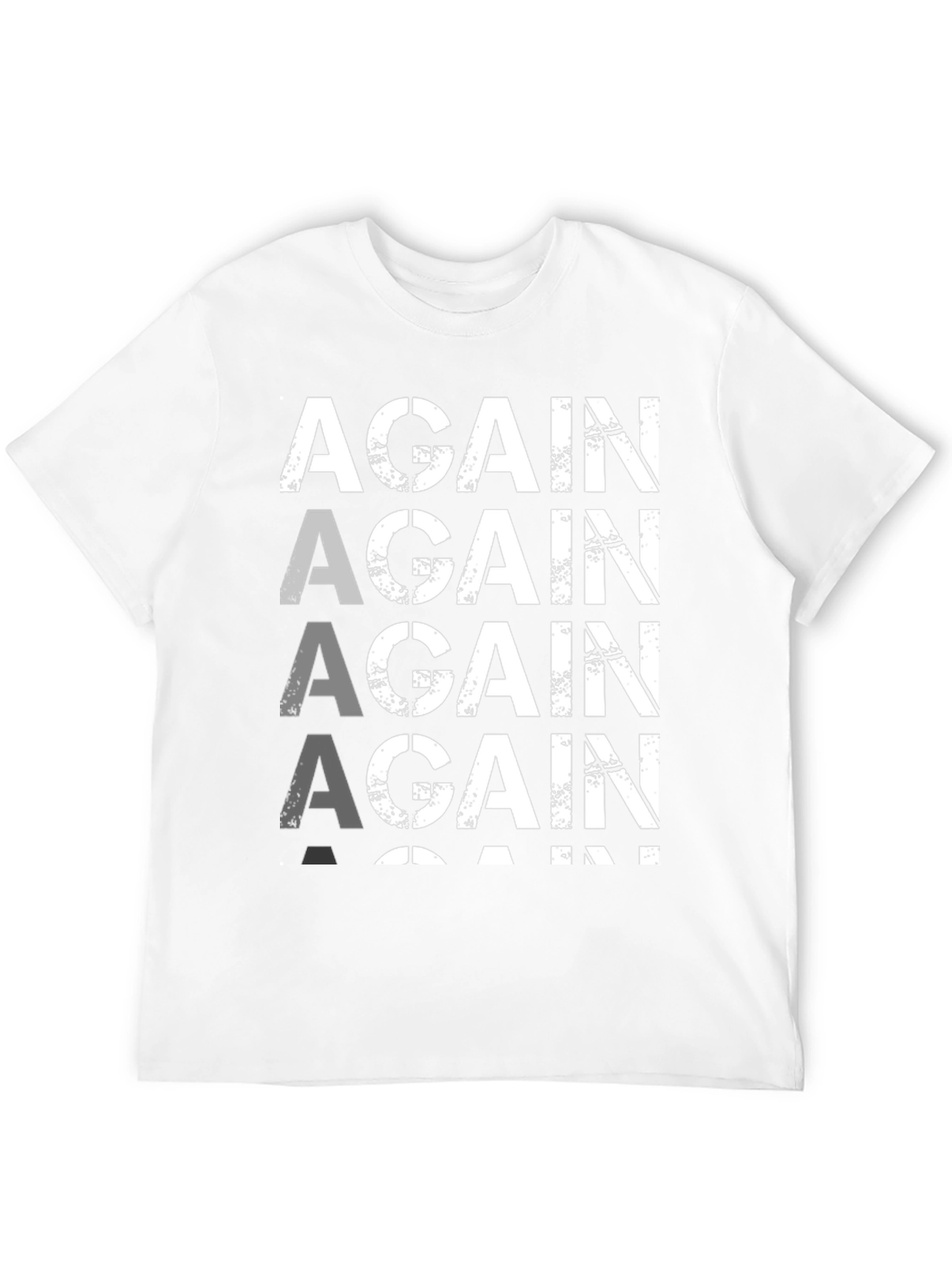 Again Graphic Tee - Black Cotton T-Shirt