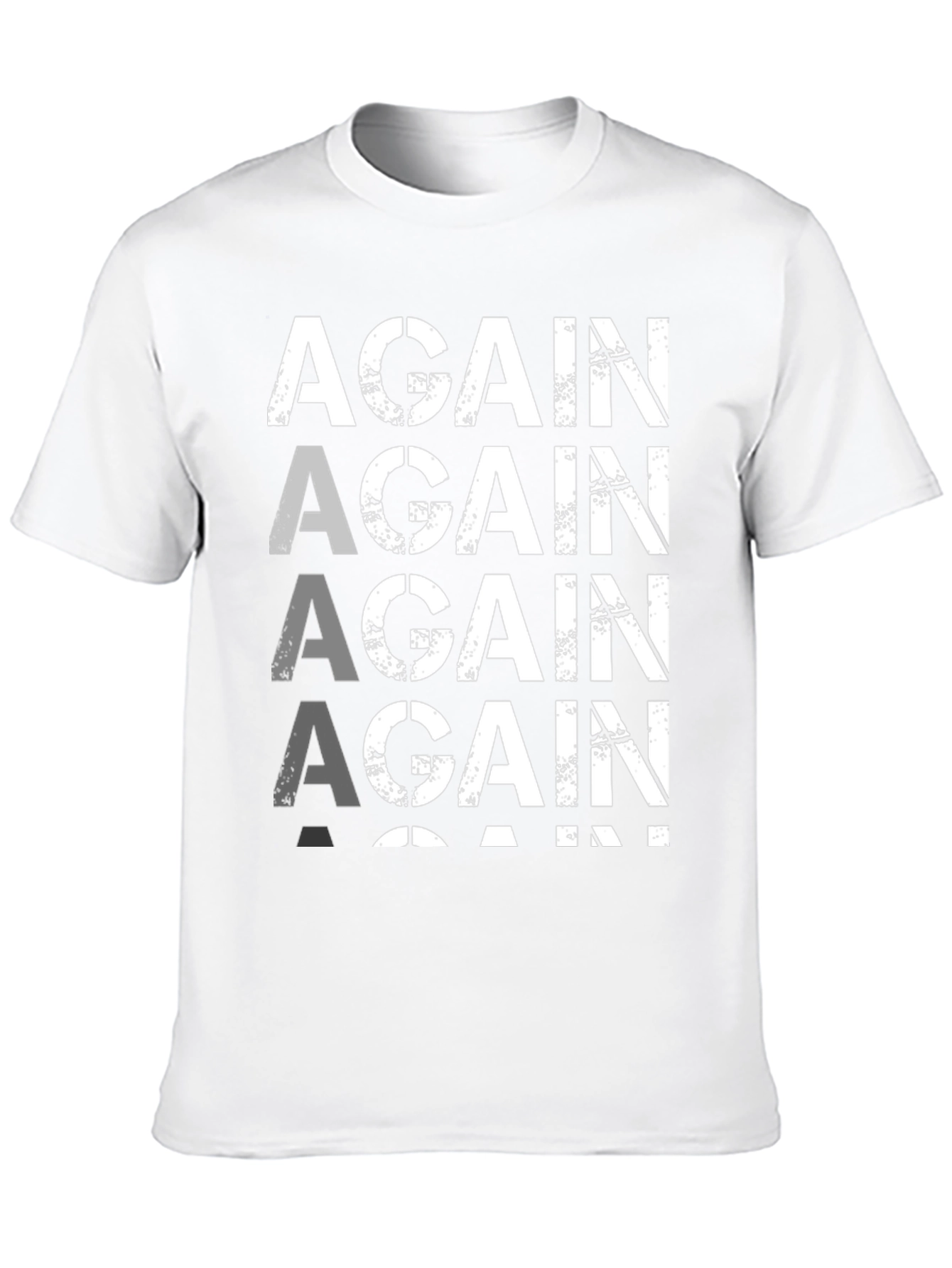 Again Graphic Tee - Black Cotton T-Shirt