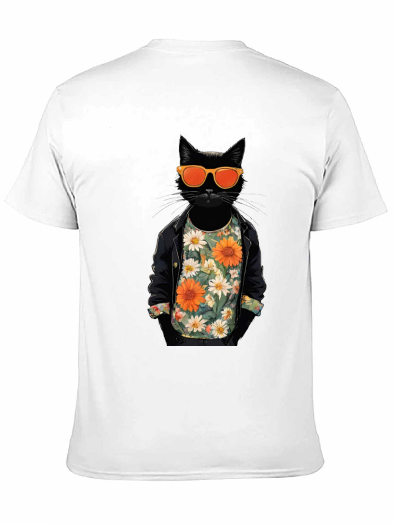 Cool Cat Graphic Tee - Black T-Shirt
