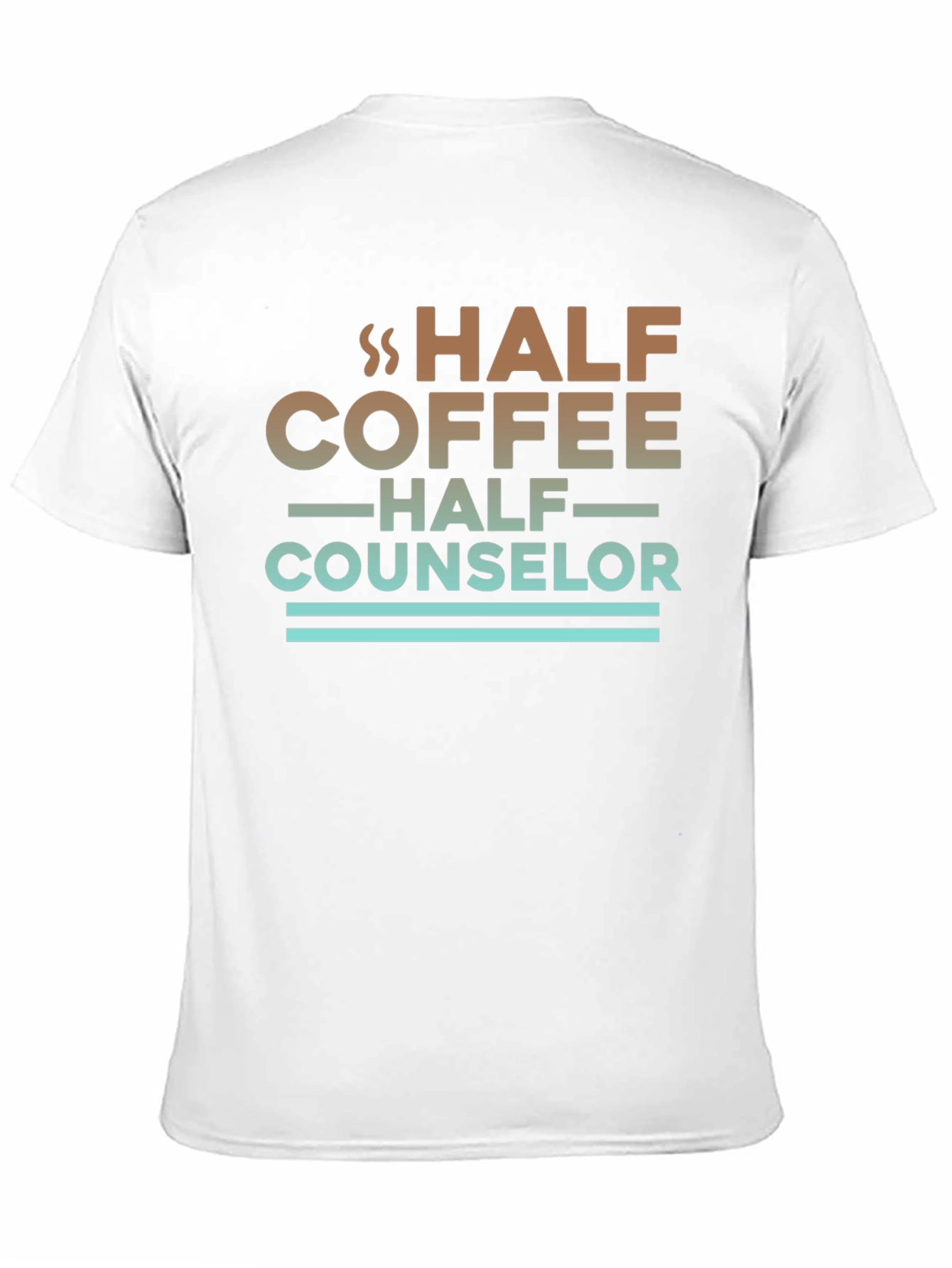 Half Coffee Half Counselor Graphic Tee