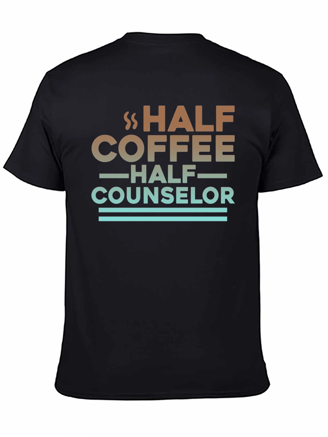 Half Coffee Half Counselor Graphic Tee